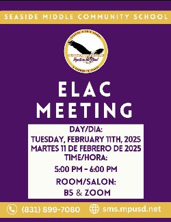 ELAC Meeting Flyer